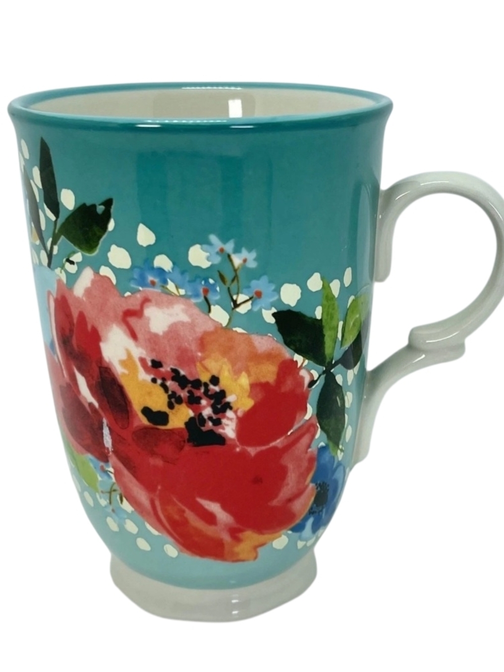 2 RARE PIONEER WOMAN Durable 16oz. Mugs Multi Floral Melody